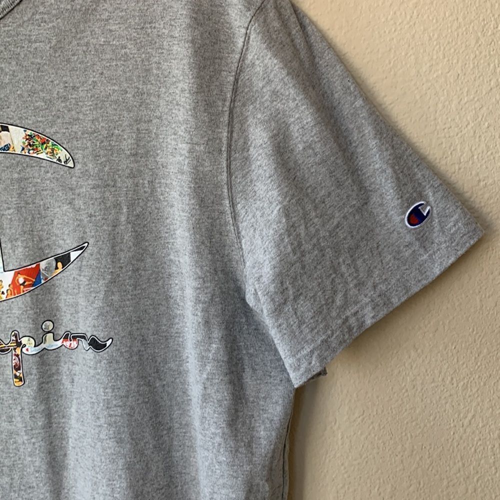 Champion Reverse Weave Vintage Gray Football Sports T-shirt XXL - Picture 4 of 5